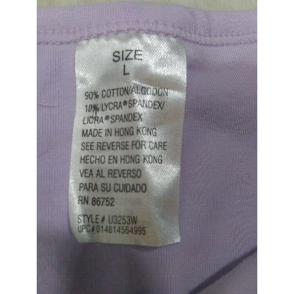 Women's Purple Camisole With Support Size Large - Picture 3 of 3